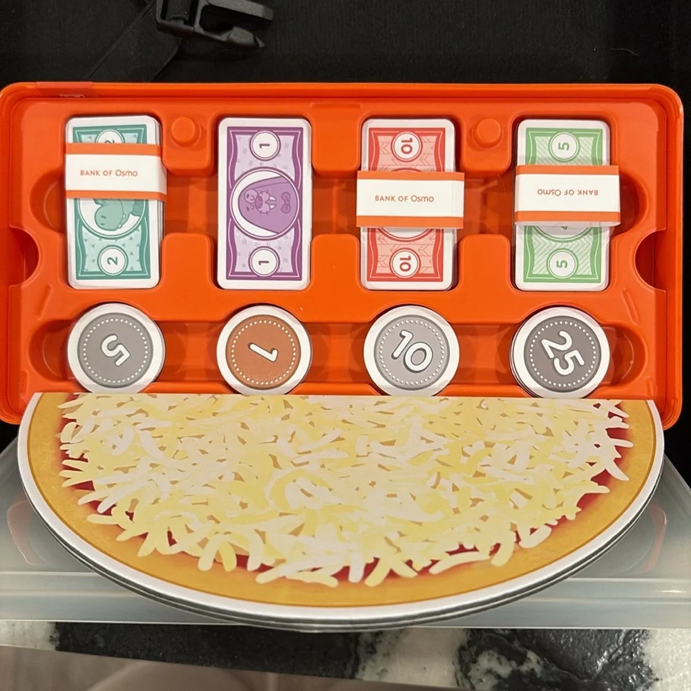 OSMO CASE WITH 3 GAMES - TANGRAM - DETECTIVE AGENCY - PIZZA CO.! LIKE NEW!